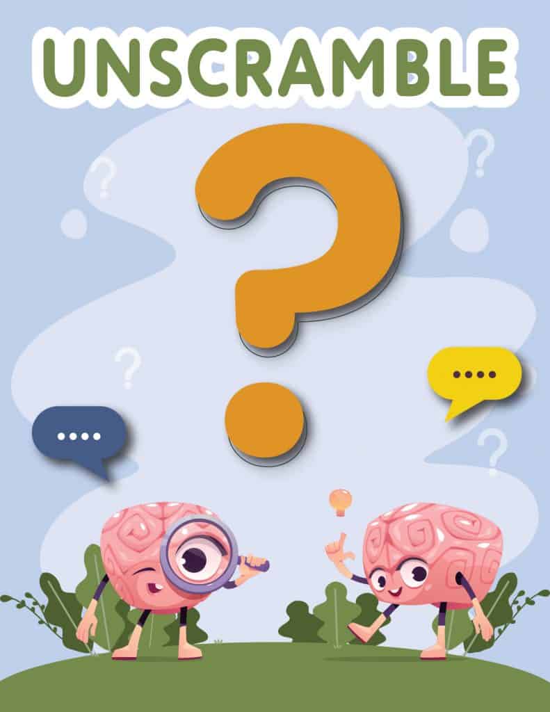 Printable Unscramble Worksheets for Spelling & Vocabulary Practice